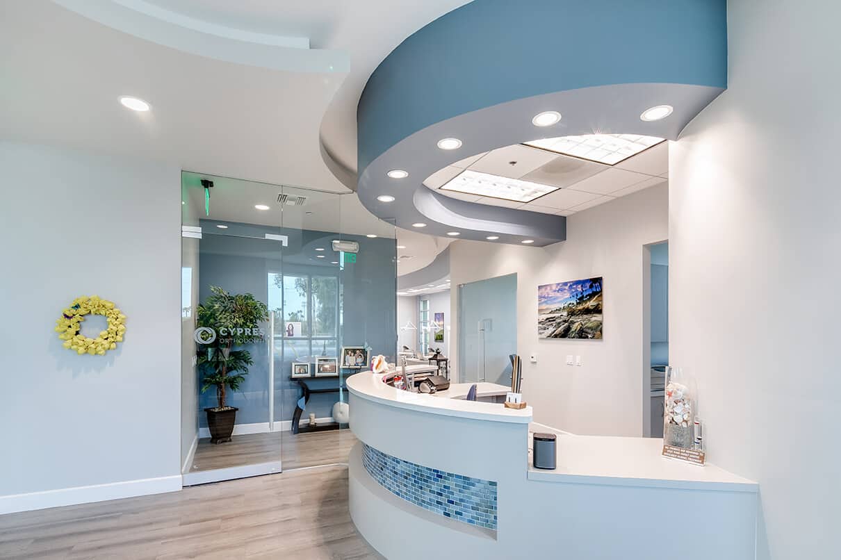 Cypress Orthodontics Reception Desk